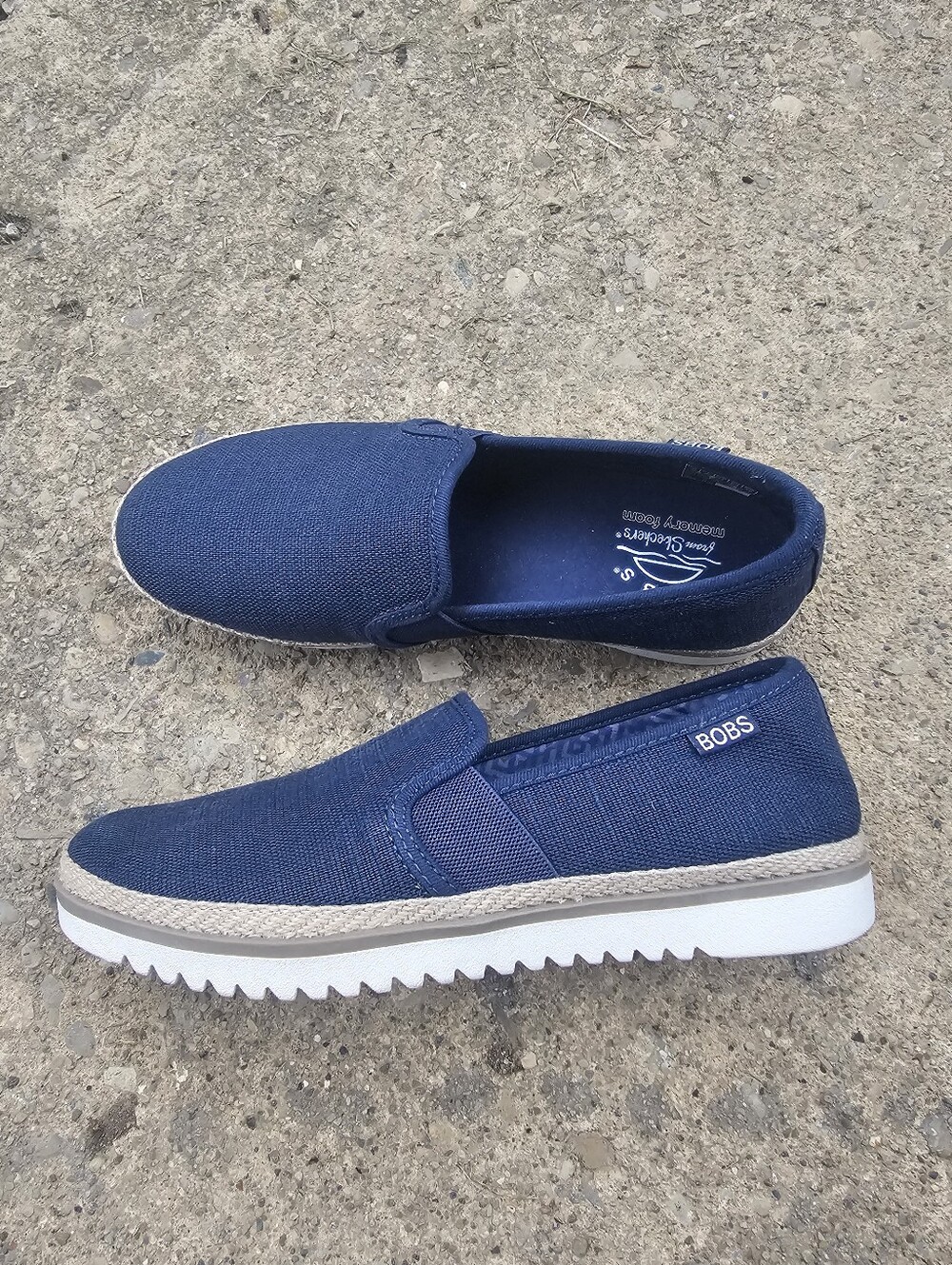 Women's Flexpadrille Lo Shiny Spritz Canvas Slip On Sz 7